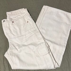 Old Navy Cream Straight Leg Jeans for Women